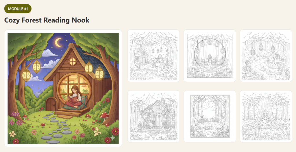 Cozy Fantasy Prompt Playbook for Adults (PLR)